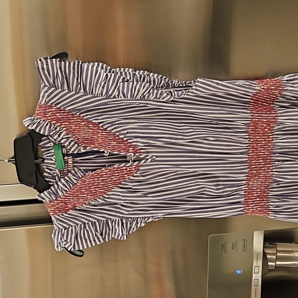 💕CLARE V. ANTHROPOLOGIE💕 Joelle Dress ~ Lilac Striped Print Large L NWT - Picture 13 of 16